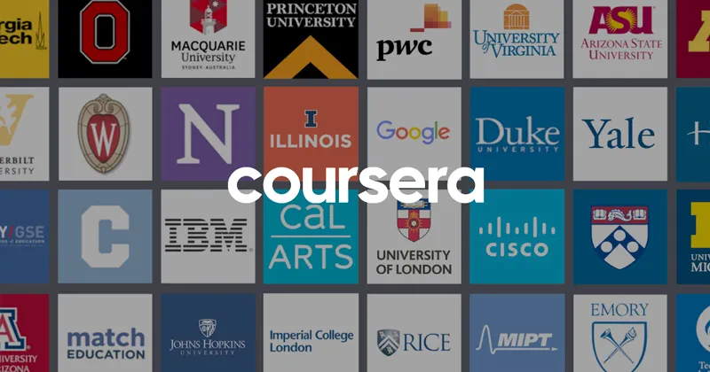 O Coursera é uma plataforma de cursos online