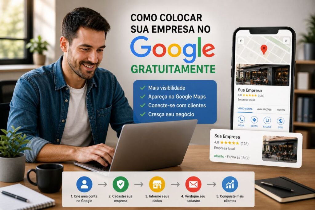 como colocar sua empresa no google gratuitamente