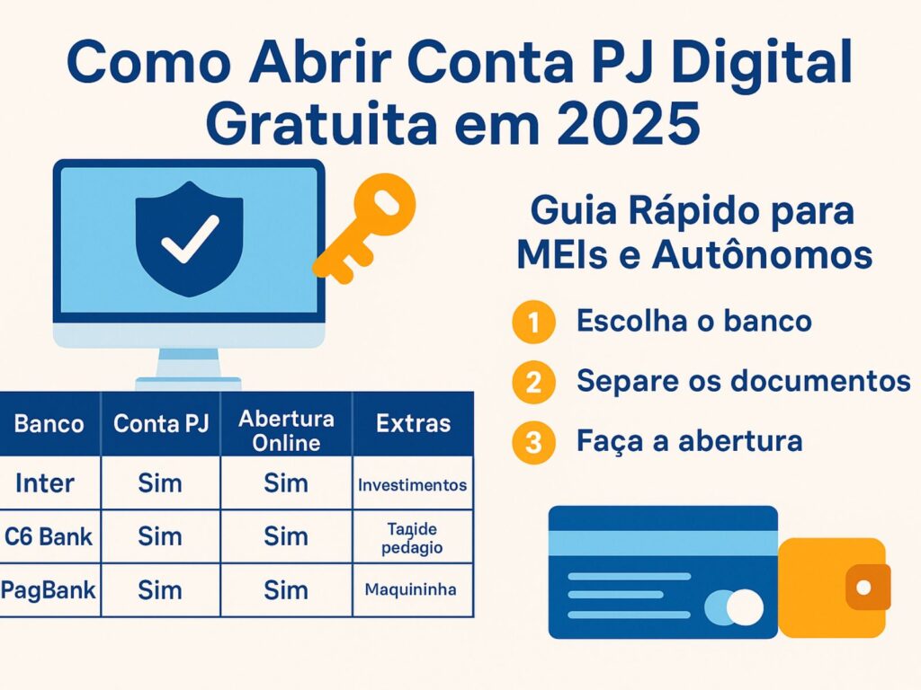 abrir conta PJ digital gratuita