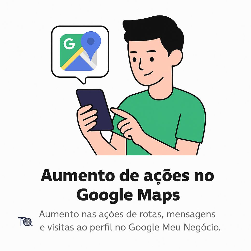 Aumento de ações no Google Maps