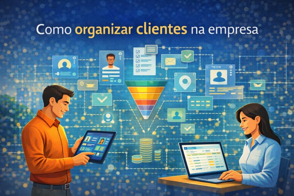como organizar clientes na empresa