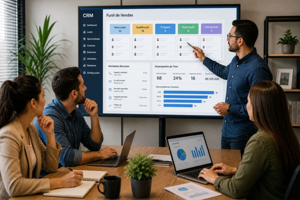 como organizar equipe com CRM