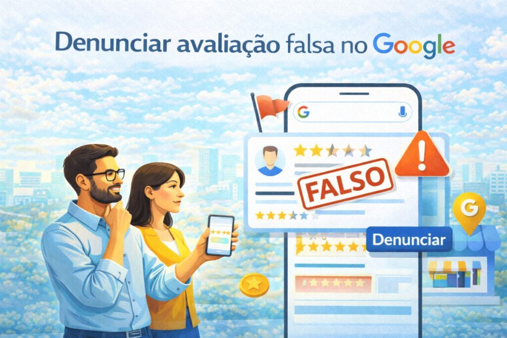denunciar avaliacao falsa no googel