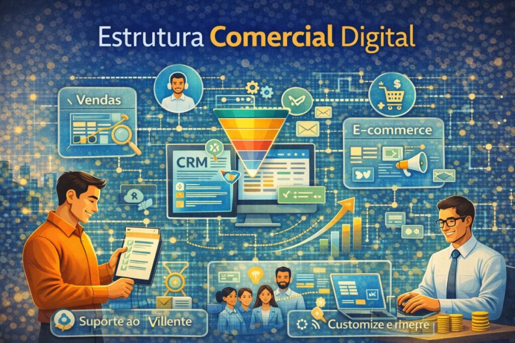 estrutura comercial digital