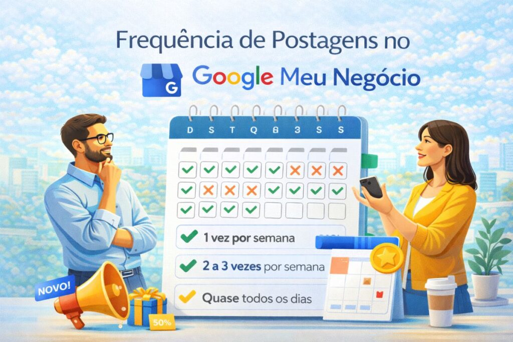 frequencia de postagens no google meu negocio