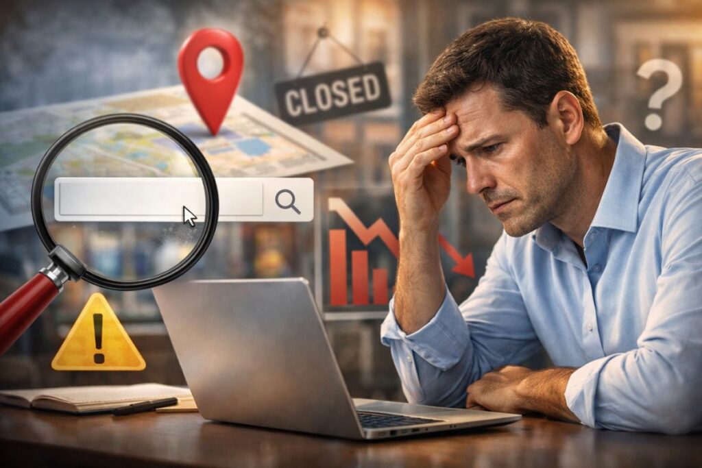 por que minha empresa não aparece no Google