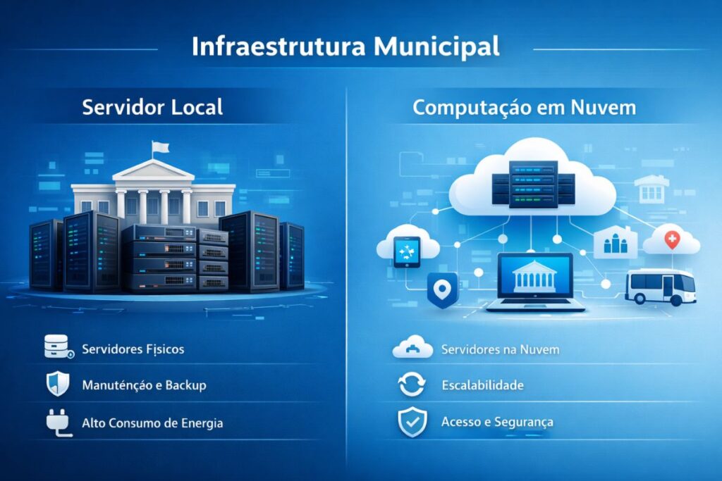 servidor local vs computaçao em nuvem