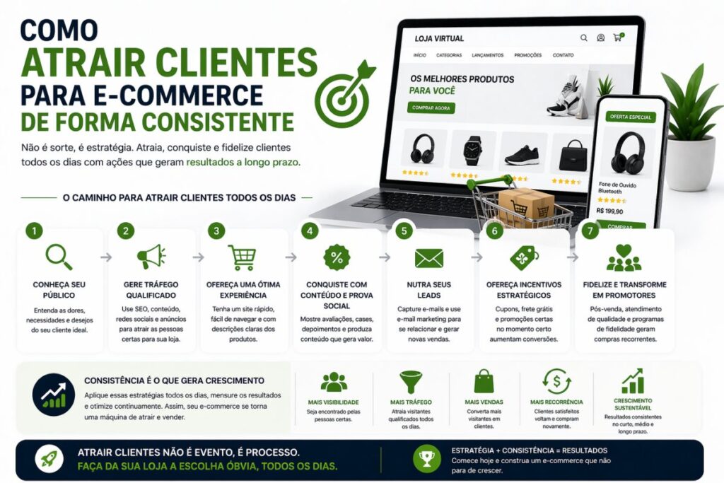 Como atrair clientes para e-commerce de forma consistente