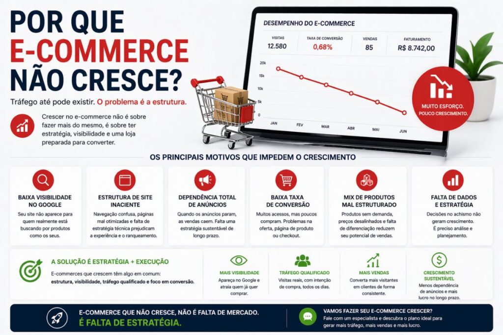 Por que e-commerce não cresce?