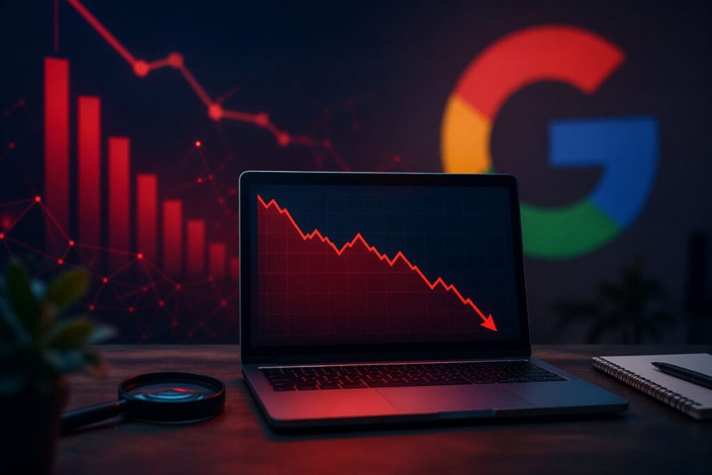 Meu site caiu no Google: o que realmente está acontecendo e como recuperar seu tráfego
